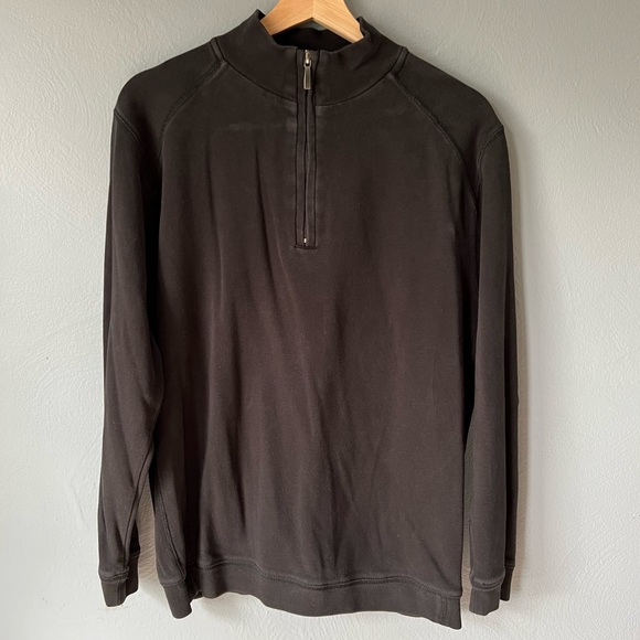 Kirkland Quarter Zip Sweater Sz M - Picture 2 of 5